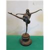 Image 7 : European Bronze Stamped Female Ballerina Statue Signed "Aldo Vitaleh"  13"H
