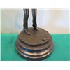 Image 4 : European Bronze Stamped Female Golfer Statue Signed "Milo" 13"H