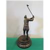 Image 5 : European Bronze Stamped Female Golfer Statue Signed "Milo" 13"H