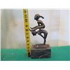 Image 10 : European Bronze Stamped Children Leap-Frog Statue Signed "Milo" 12"H