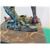 Image 8 : European Bronze Stamped Winged Fairy Statue on Stone Base 12"H