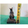 Image 7 : European Bronze Stamped Rabbit Statue Signed "Milo" on Stone Base 5.5"H