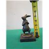 Image 8 : European Bronze Stamped Rabbit Statue Signed "Milo" on Stone Base 5.5"H
