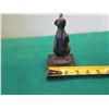 Image 8 : European Bronze Stamped Rabbit Statue Signed "Milo" on Stone Base 5.5"H