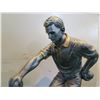 Image 8 : Qty 2 Metal Ladies Bending Over Statues 10" & Man w/ Balls 14"H (One lady has broken legs)