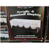 Image 4 : Qty 9 BCW Acrylic 4 Baseball Displays & 5 Double Case New in Box