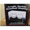 Image 6 : Qty 9 BCW Acrylic 4 Baseball Displays & 5 Double Case New in Box