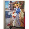 Image 2 : Qty 4 Unframed Artwork: Santa, Rose, Lips & Lady Misc Size
