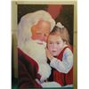 Image 9 : Qty 4 Unframed Artwork: Santa, Rose, Lips & Lady Misc Size