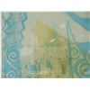 Image 2 : Framed & Matted Abstract Sailing Artwork Signed by Artist 31"x31"
