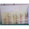 Image 2 : Qty 6 Unframed Artwork: Flag, Blue Sky & Clouds, etc