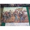 Image 12 : Qty 9 Unframed Artwork: Civil War Battles, etc Misc Sizes