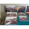 Image 2 : Qty 9 Unframed Artwork: Civil War Battles, etc Misc Sizes