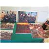 Image 3 : Qty 9 Unframed Artwork: Civil War Battles, etc Misc Sizes