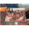 Image 7 : Qty 9 Unframed Artwork: Civil War Battles, etc Misc Sizes
