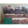 Image 2 : Qty 9 Unframed Artwork: Civil War Battles, etc Misc Sizes