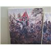 Image 4 : Qty 9 Unframed Artwork: Civil War Battles, etc Misc Sizes