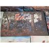 Image 9 : Qty 9 Unframed Artwork: Civil War Battles, etc Misc Sizes