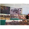 Image 3 : Qty 9 Unframed Artwork: Civil War Battles, etc Misc Sizes