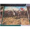 Image 9 : Qty 9 Unframed Artwork: Civil War Battles, etc Misc Sizes