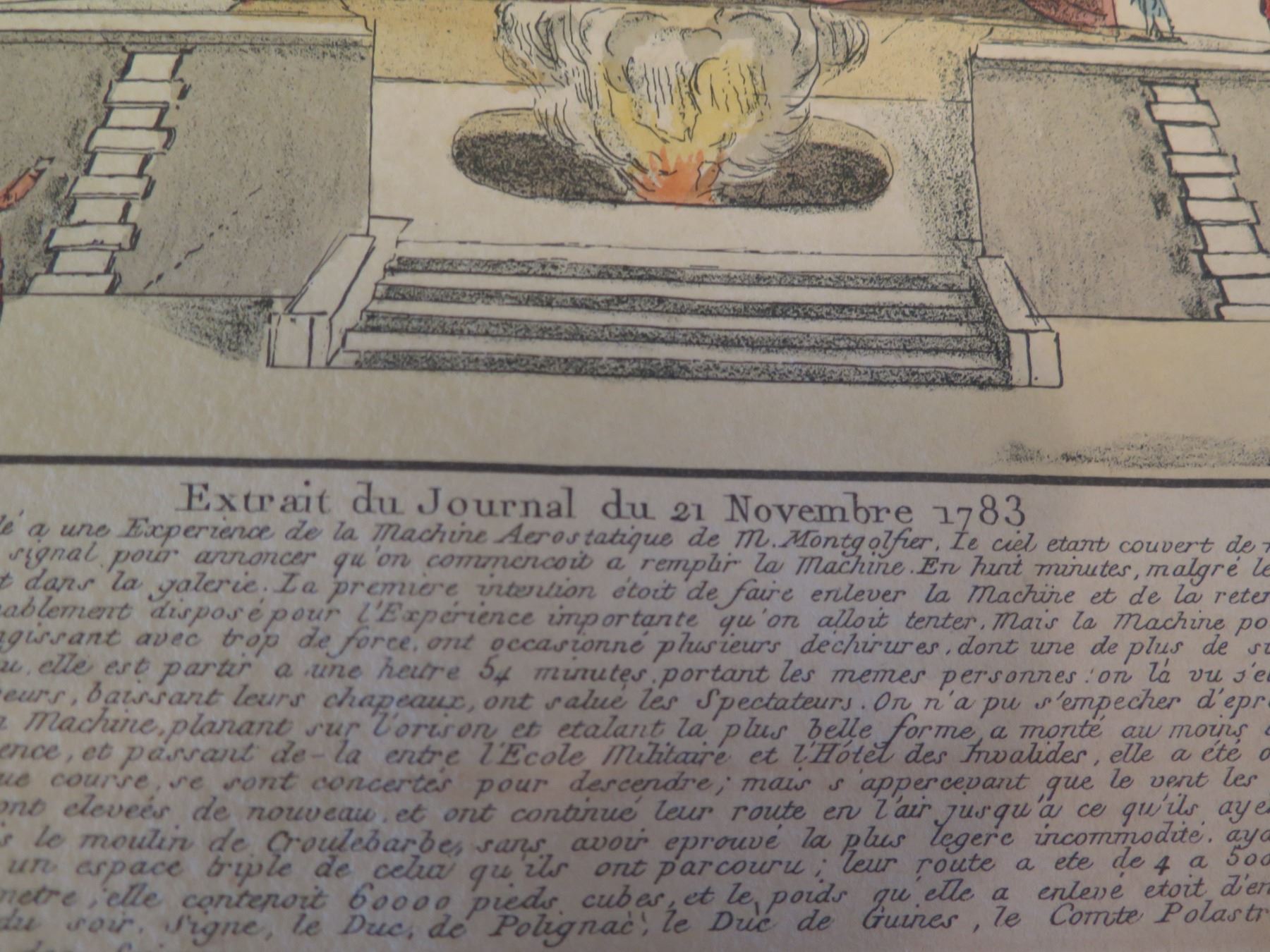 Unframed Artwork Extrait du Journal du 21 Novembre 1783 12