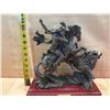 Image 11 : Liberty Bronze Collection Indian Hunting Statue (NOT Bronze - Lightweight) 11"L x 12"H