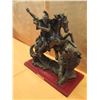 Image 2 : Liberty Bronze Collection Indian Hunting Statue (NOT Bronze - Lightweight) 11"L x 12"H