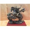Image 7 : Liberty Bronze Collection Indian Hunting Statue (NOT Bronze - Lightweight) 11"L x 12"H