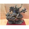 Image 8 : Liberty Bronze Collection Indian Hunting Statue (NOT Bronze - Lightweight) 11"L x 12"H