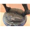Image 5 : European Bronze Stamped Female Golfer Statue on Stone Base Signed "Milo" 12"H