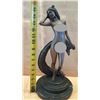 Image 10 : Tall Statue Nude Female w/ Serpent Tail 16"H