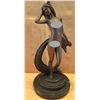 Image 1 : Tall Statue Nude Female w/ Serpent Tail 16"H