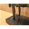 Image 10 : European Bronze Stamped Female Statue on Stone Base Signed "Aldo Vitaleh"  10"x8"H