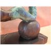 Image 11 : European Bronze Stamped Female Statue on Stone Base Signed "Aldo Vitaleh"  10"x8"H