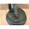 Image 7 : European Bronze Stamped Male Golfer Statue on Round Base Signed "Milo" 12"H