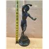 Image 10 : European Bronze Stamped Athlete Statue Signed "Duret"  15"H
