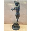 Image 6 : European Bronze Stamped Athlete Statue Signed "Duret"  15"H