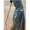 Image 3 : European Bronze Stamped Female Golfer Statue Signed "D.H.Chiparus" 18"H