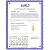 Image 2 : Genuine 0.70 ctw Amethyst Necklace 14KT Yellow Gold - REF-23F9Z