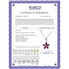 Image 2 : Genuine 1.40 ctw Ruby Necklace 14KT White Gold - REF-30V7W