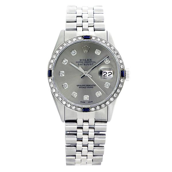 Rolex Pre-owned 36mm Mens Grey Stainless Steel