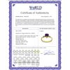 Image 2 : Genuine 0.98 ctw Amethyst & Diamond Ring 14KT Yellow Gold - REF-31Z2N