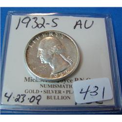 1932-s Washington Quarter AU