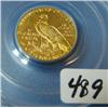 Image 2 : 1927 $2.50 Indian Head Gold Coin PCGS MS62