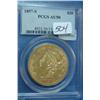 1857-S $20 Liberty Gold Coin PCGS AU50