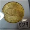 Image 2 : 1924  $20 St. Gaudens Gold Coin NGC MS64