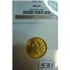 Image 1 : 1907 $5 Liberty Gold Coin NGC MS63