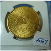 Image 2 : 1900 $20.00 Liberty Gold Coin NGC MS 63
