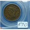 Image 1 : 1857 Large Cent PCGS XF40 Small Date