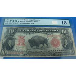 1901 $10.00 United States Note FR#122 Choice Fine 15 Speelma